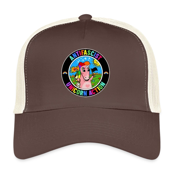 Licorne Antifasciste Rebelle sur Casquette trucker