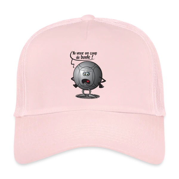 Le Coup de Boule Gagnant à la Pétanque sur Casquette trucker