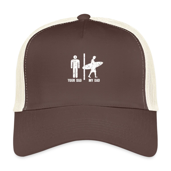 Papa Surfeur | Plage & Océan sur Casquette trucker