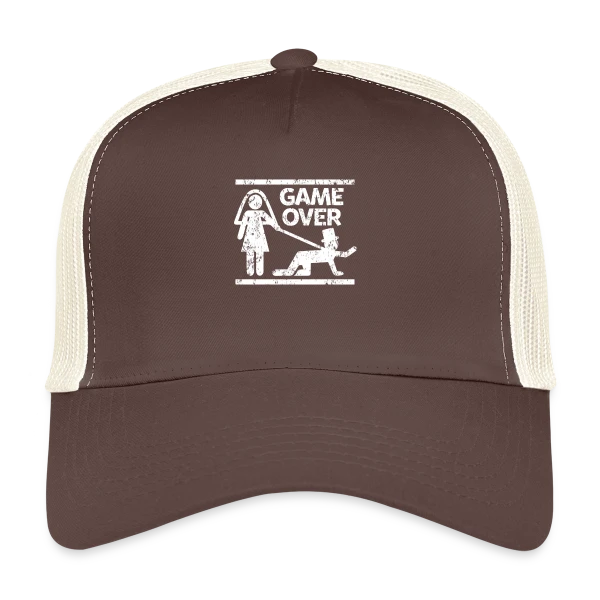Mariage Game Over Humour sur Casquette trucker