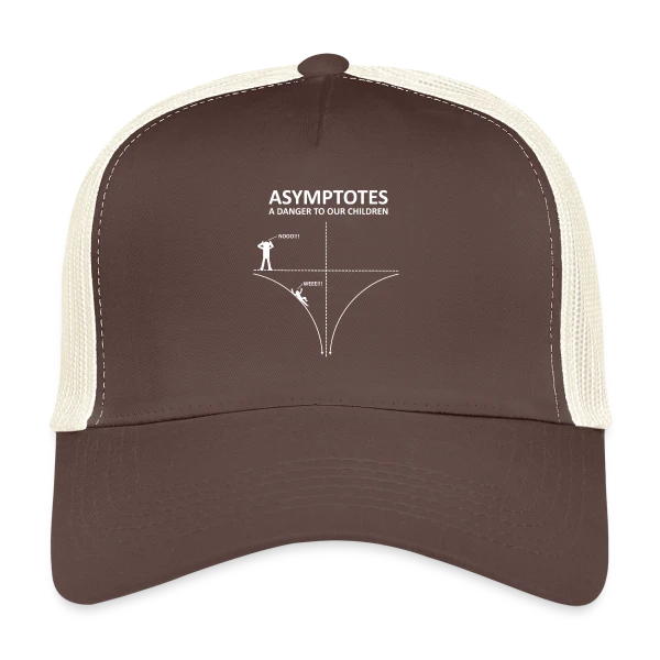 Asymptotes - Danger pour les Enfants! Prof de Maths Nerd sur Casquette trucker