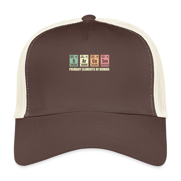 Éléments Chimiques du Sarcasme sur Casquette trucker