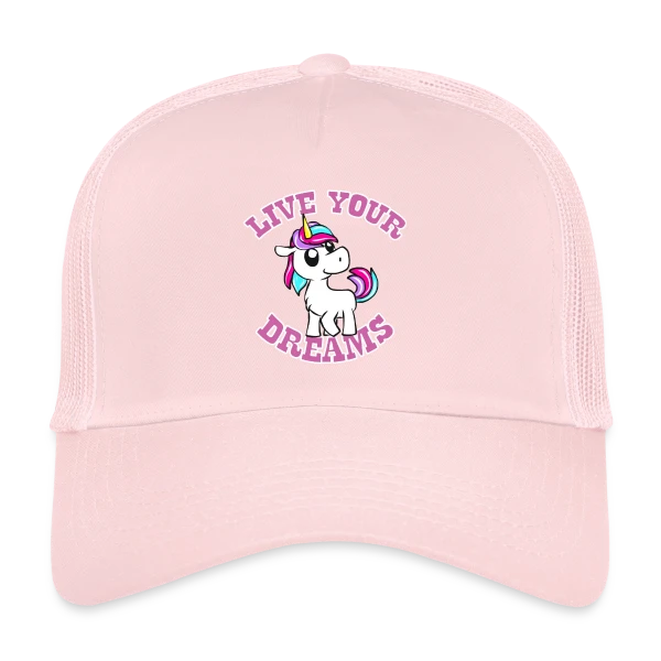 Licorne Kawaii Rêves Magiques sur Casquette trucker