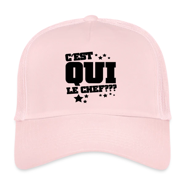 Le Chef, C'est Moi ! Humour et Autorité sur Casquette trucker