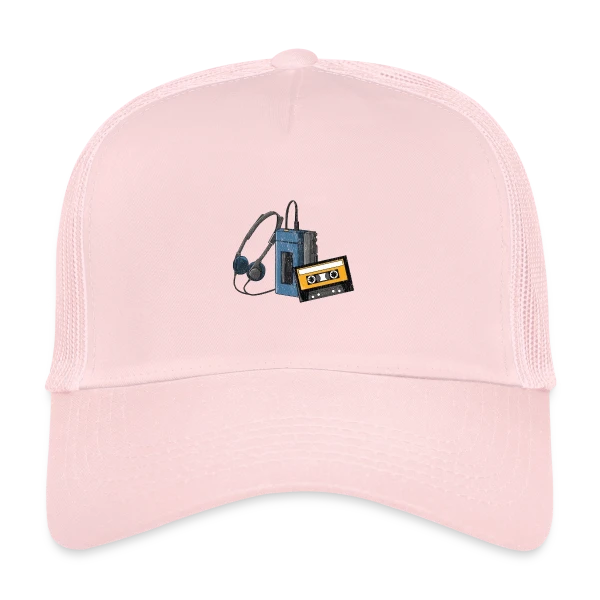 Walkman Rétro Cassette sur Casquette trucker