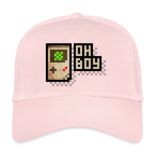 Console Rétro-Gaming Oh Boy ! - Pixel Art 90s sur Casquette trucker