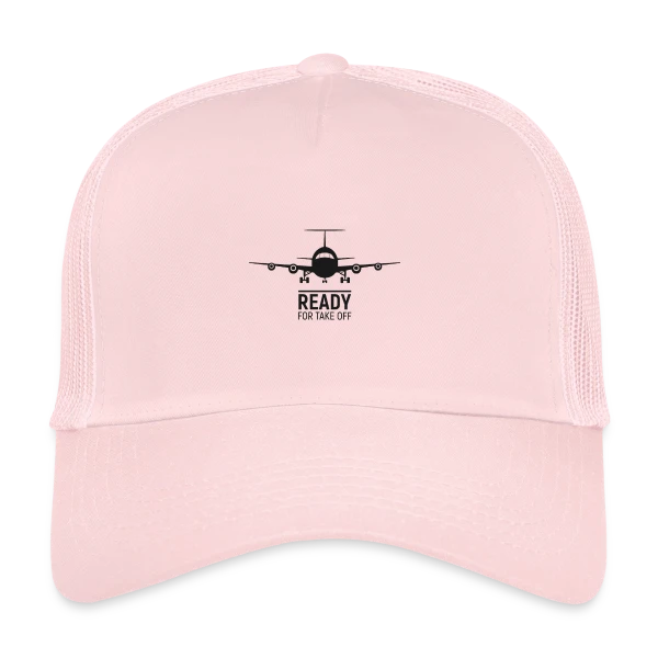 Prêt au Décollage Avion sur Casquette trucker