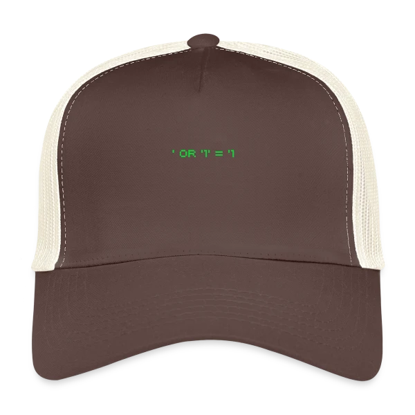 Hacker Pentest SQL Injection - Cybersécurité sur Casquette trucker
