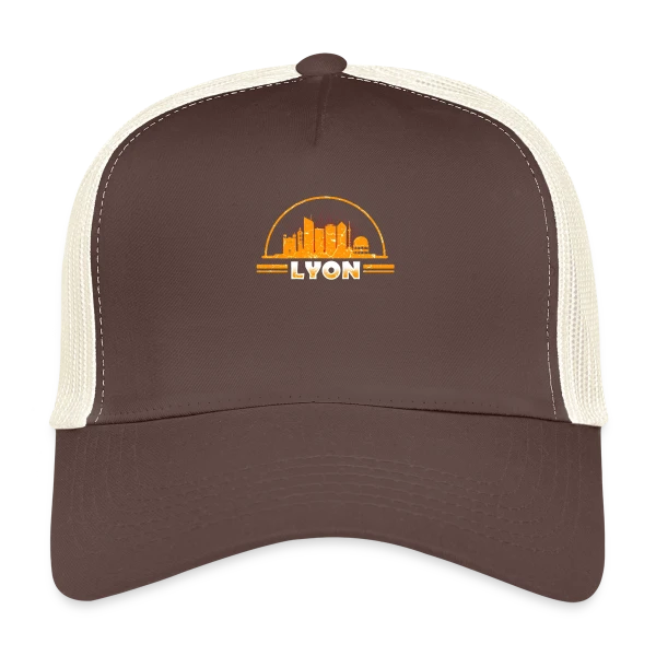 Lyon Skyline Vintage sur Casquette trucker