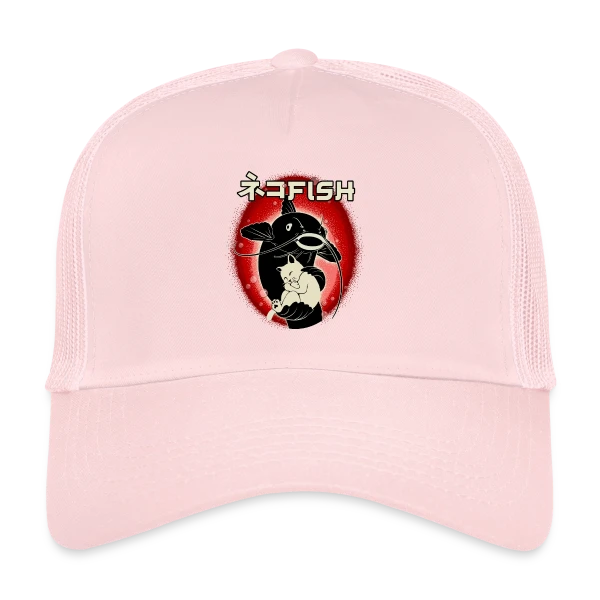 Amitié Insolite : Chat & Poisson-Chat sur Casquette trucker
