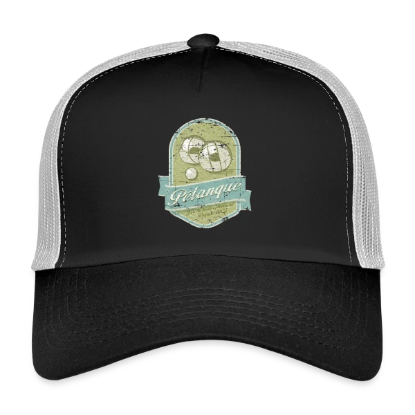 Pétanque Rétro Chic sur Casquette trucker