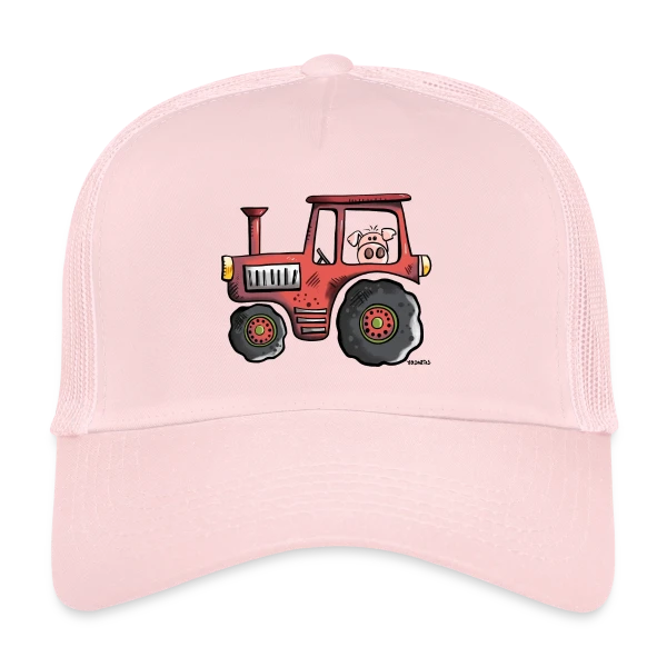 Le Cochon Conducteur de Tracteur sur Casquette trucker