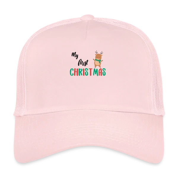 Mon Premier Noël : Design Adorable pour Bébé sur Casquette trucker