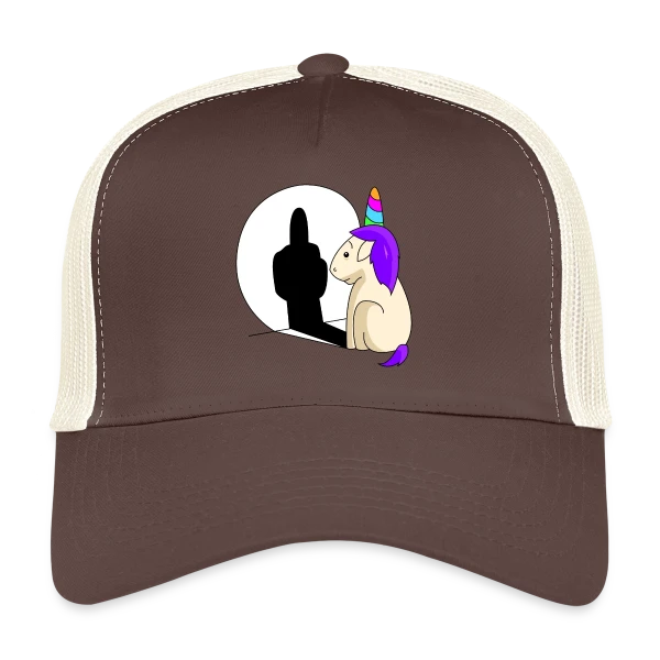 Licorne Impertinente Ombre sur Casquette trucker