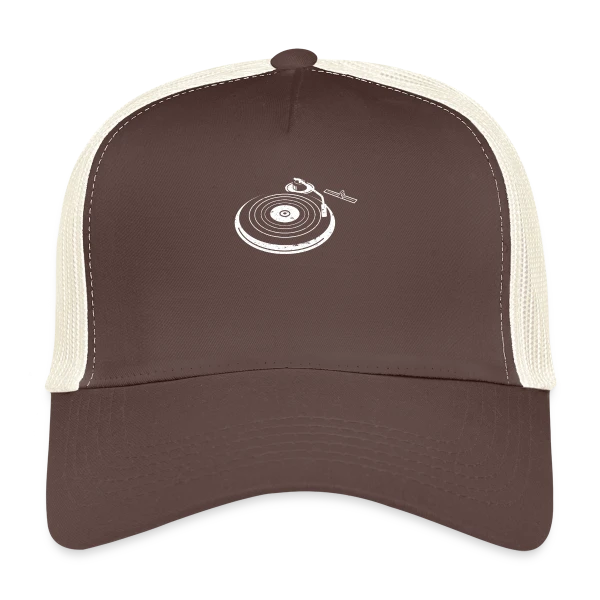 Platine Vinyle DJ Rétro sur Casquette trucker
