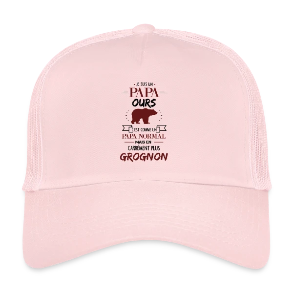 Papa Ours Grognon sur Casquette trucker