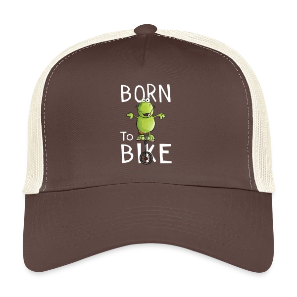 Né Pour Pédaler - Frocg à Monocycle Comique sur Casquette trucker