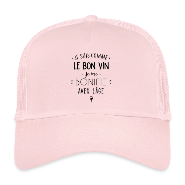 Je me bonifie avec l'âge - Millésime Humour sur Casquette trucker