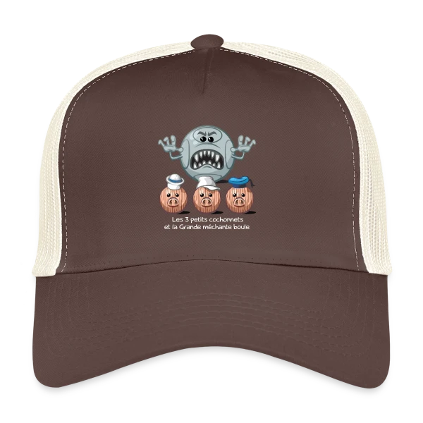 Les 3 petits cochons sur Casquette trucker