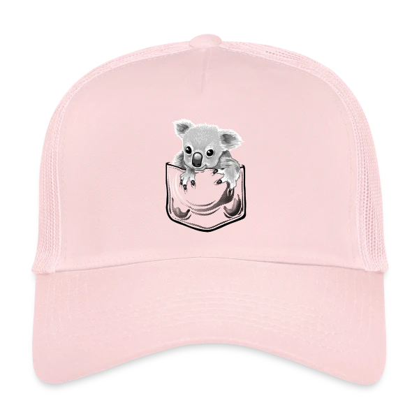 Koala Stylé à la Pochette sur Casquette trucker