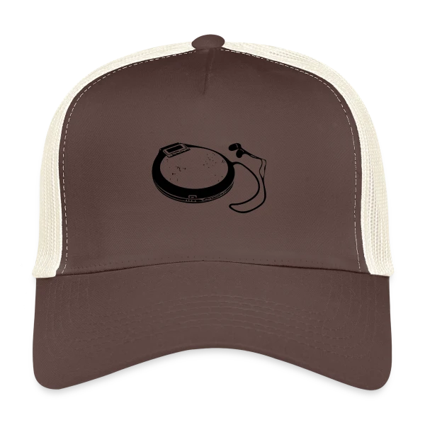 Discman Rétro Audio sur Casquette trucker