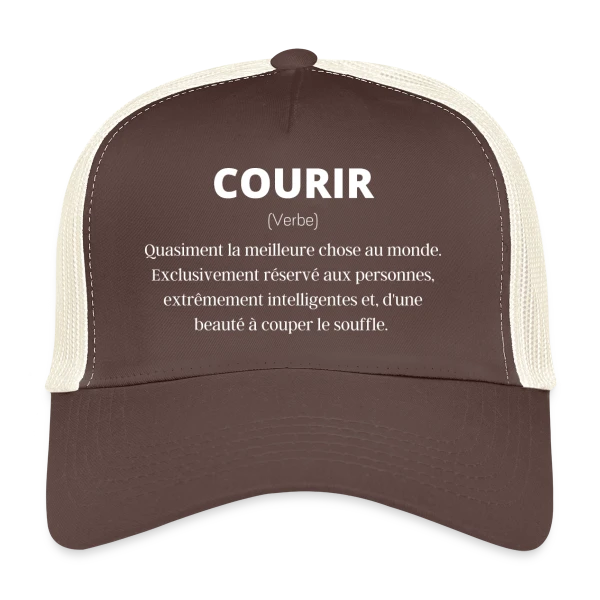 Courir Définition : Run, Running, Sport & Humour sur Casquette trucker