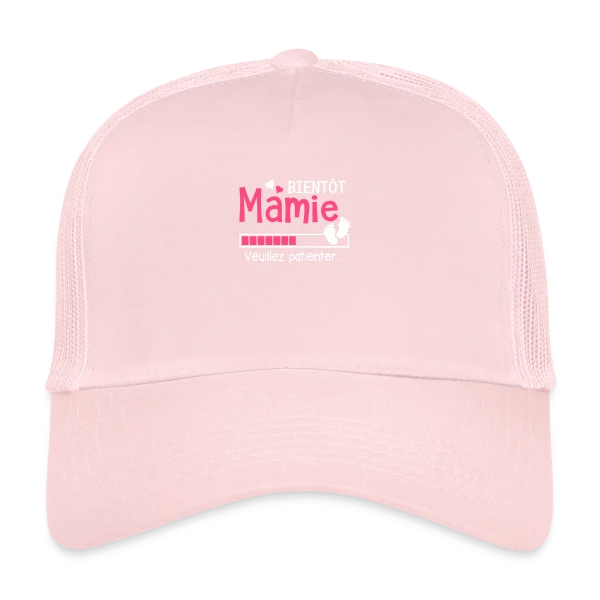 Bientôt Mamie : Future Grand-Mère en Attente sur Casquette trucker
