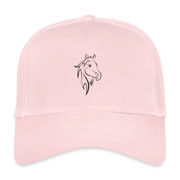 Tête de Cheval Stylisée sur Casquette trucker