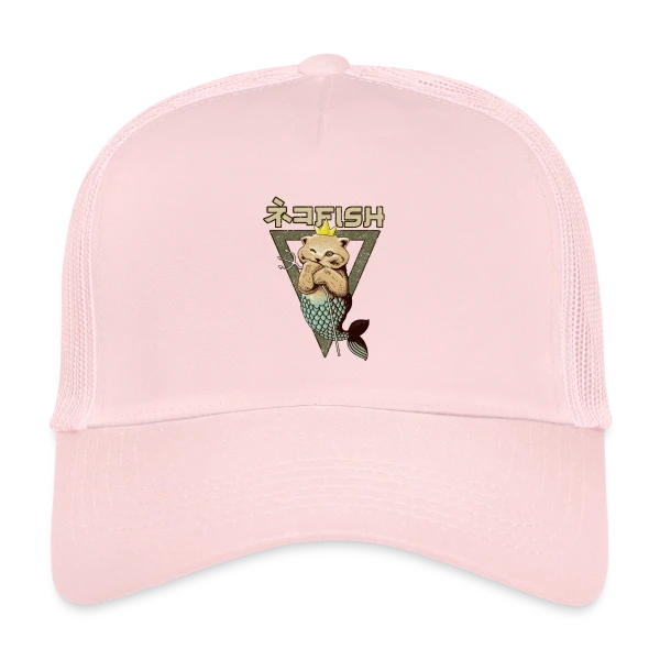 Chat Sirène sur Casquette trucker