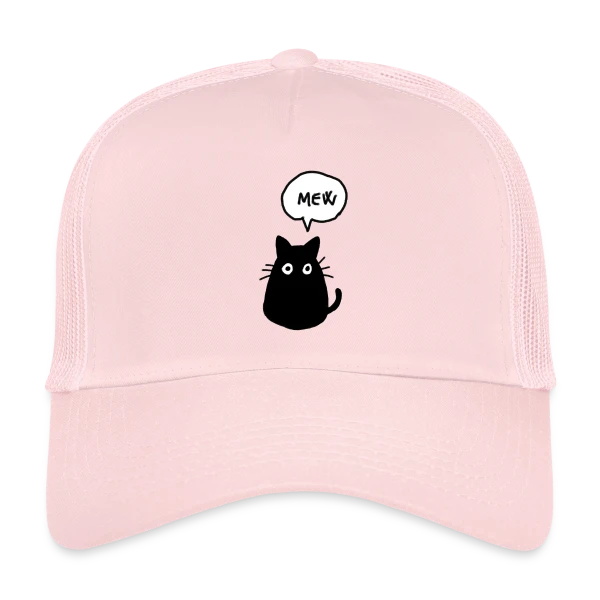 Chat Mew sur Casquette trucker