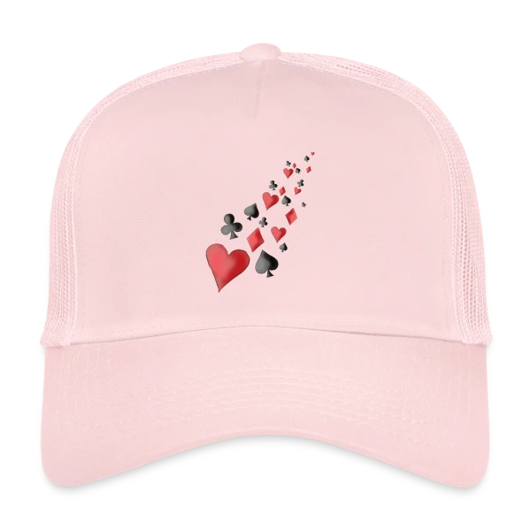 Envolée de Cartes à Jouer sur Casquette trucker