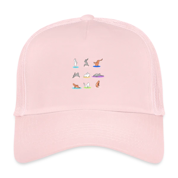 Lapin Yoga: Joyeuses Pâques Zen sur Casquette trucker