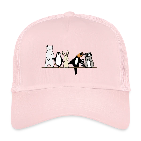 Animaux Mignons Amis sur Casquette trucker