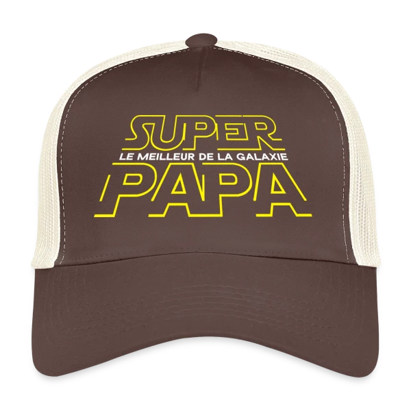 Super Papa Galactique - La Force est en lui sur Casquette trucker