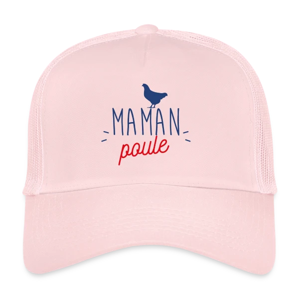 Maman Poule : L'Amour Protecteur d'une Mère sur Casquette trucker