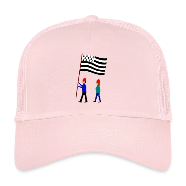 Fierté Bretonne en Drapeaux sur Casquette trucker