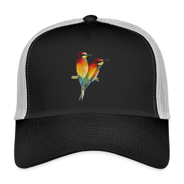 Guêpiers d'Europe Colorés sur Casquette trucker