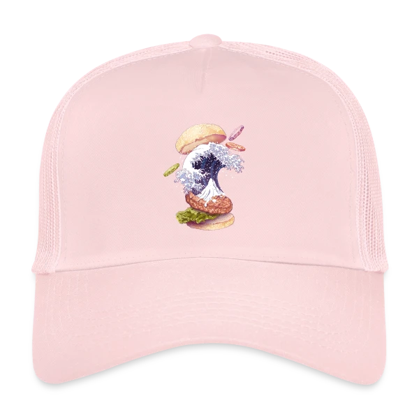La Vague Gourmande de Kanagawa sur Casquette trucker