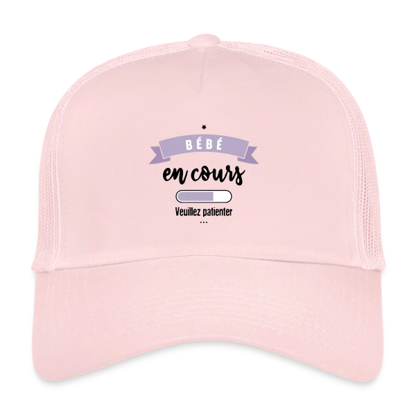 Bébé en Cours : Annonce Humoristique & Originale sur Casquette trucker