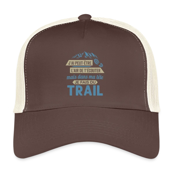 Dans ma Tête, je Fais du Trail Running sur Casquette trucker
