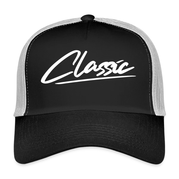 Inscription Classique Blanche sur Casquette trucker