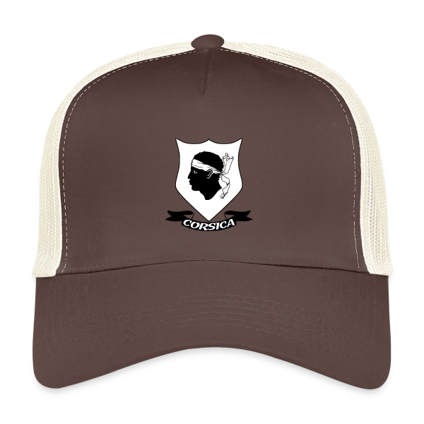 Blason Tête de Maure Corse sur Casquette trucker