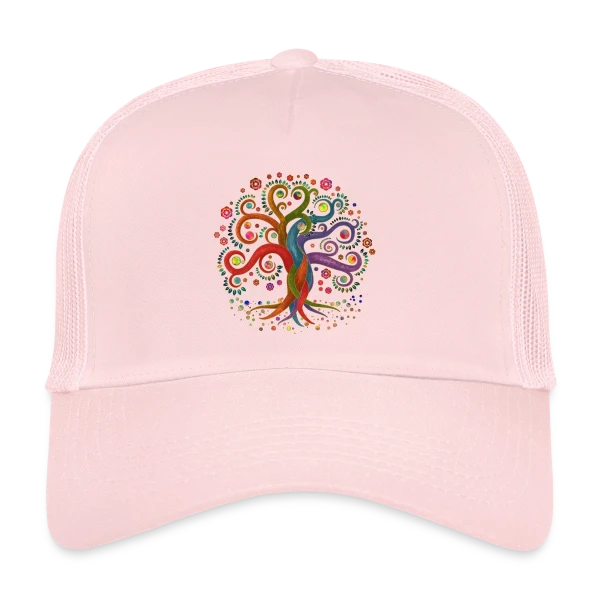 Arbre de Vie Yggdrasil Aquarelle sur Casquette trucker