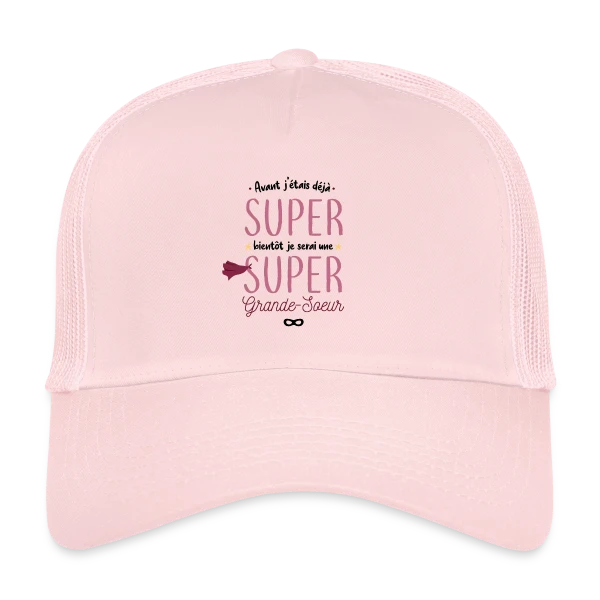 Bientôt Grande Sœur Super Héros sur Casquette trucker