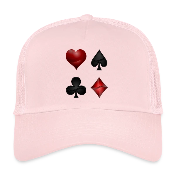 Symboles de Poker Élégants sur Casquette trucker