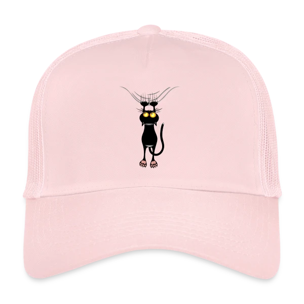 Chat Griffeur Amusant sur Casquette trucker