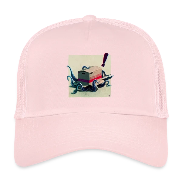 Metal Squid Solid : Le Calamar Métal sur Casquette trucker