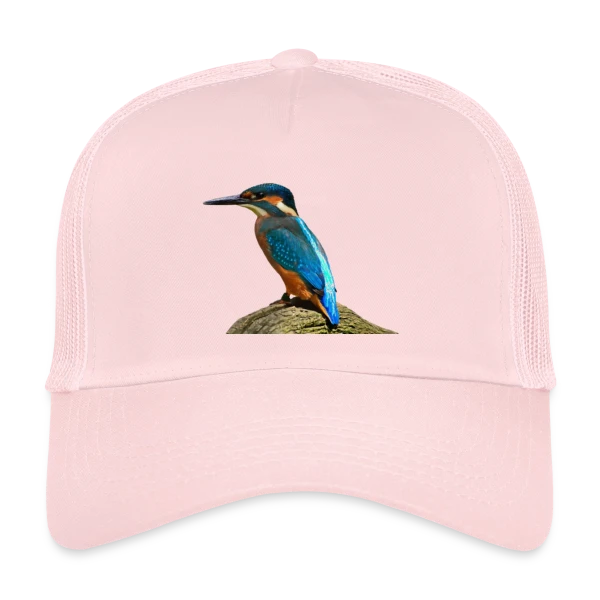 Martin-Pêcheur Majestueux sur Casquette trucker