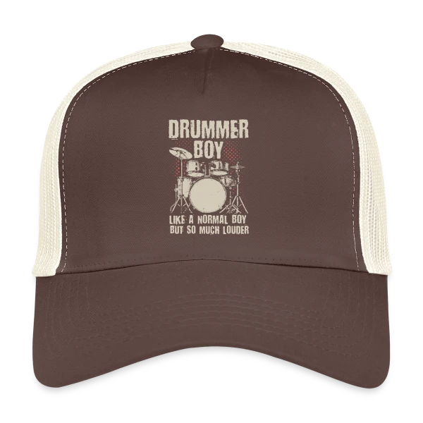 Batteur Garçon Un Peu Plus Fort sur Casquette trucker