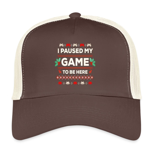 Joyeux Noël au Gamer : T-shirt Cadeau Idéal PC Zocker sur Casquette trucker
